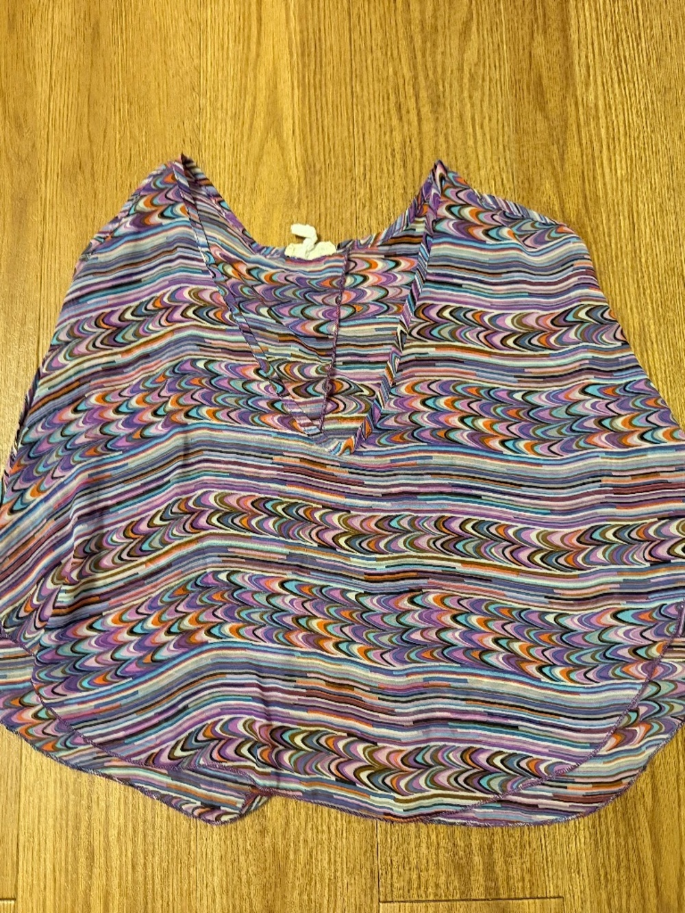 Tribal Print Chiffon Blouse